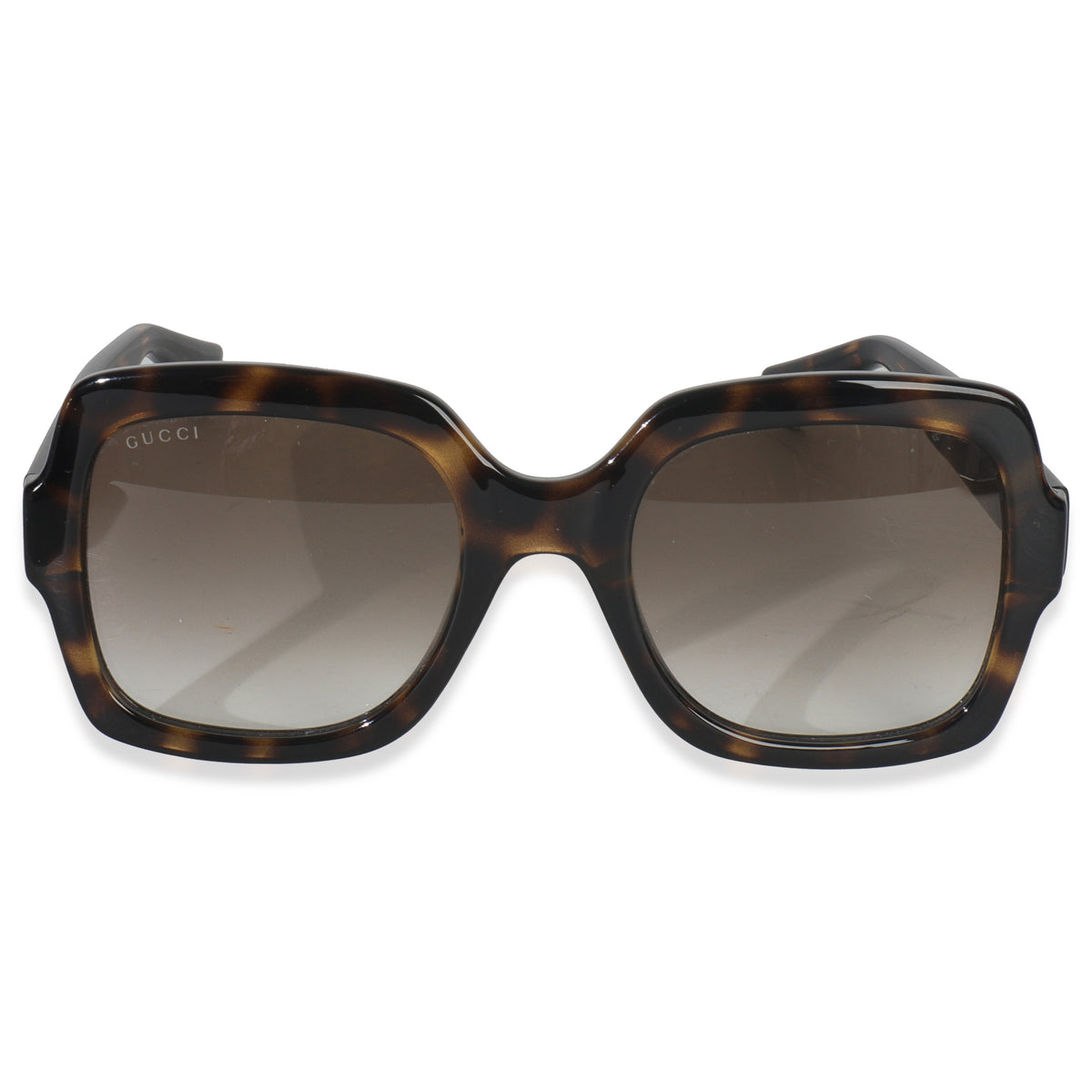 Brown Acetate Gradient Square Lens GG Sunglasses