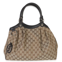 Beige GG Canvas Medium Sukey Tote