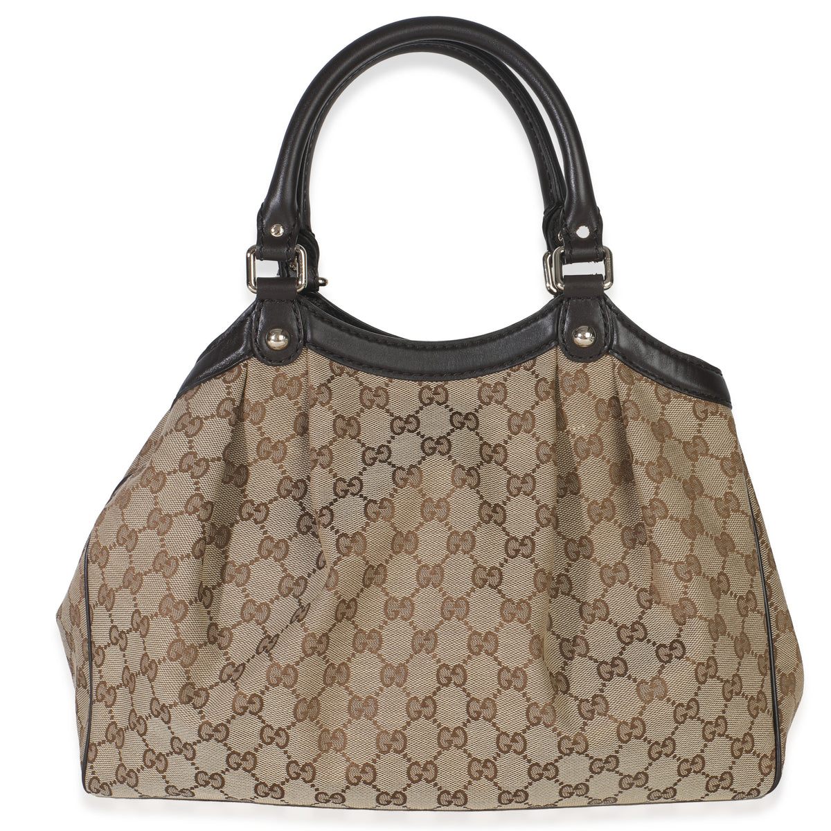 Beige GG Canvas Medium Sukey Tote