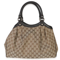 Beige GG Canvas Medium Sukey Tote