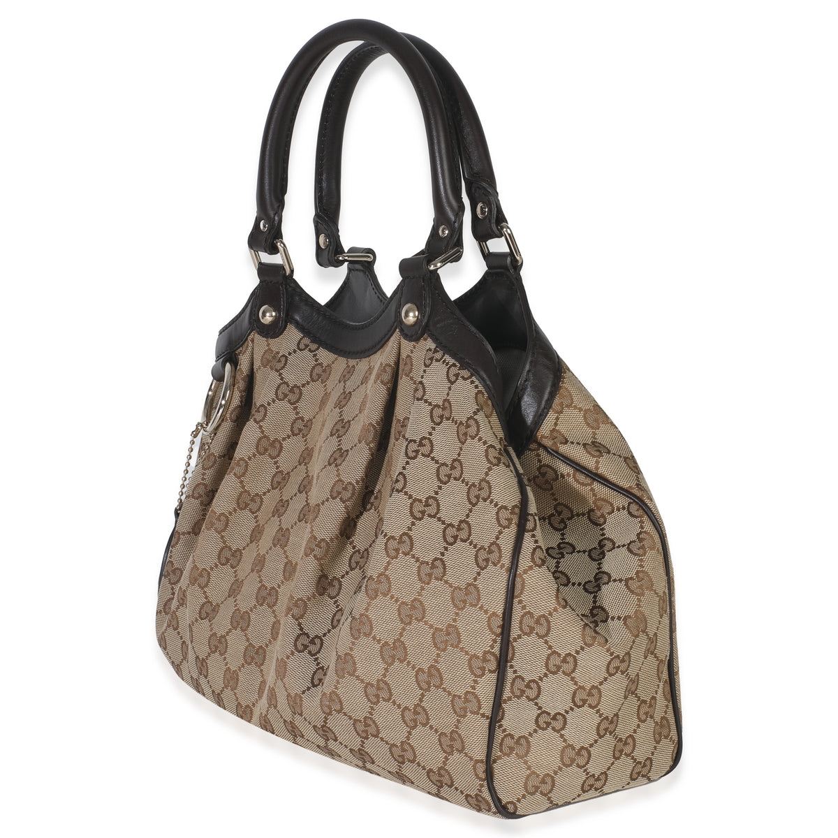 Beige GG Canvas Medium Sukey Tote