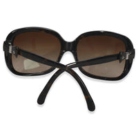 Brown Acetate Rectangle Lens CC Bow Sunglasses