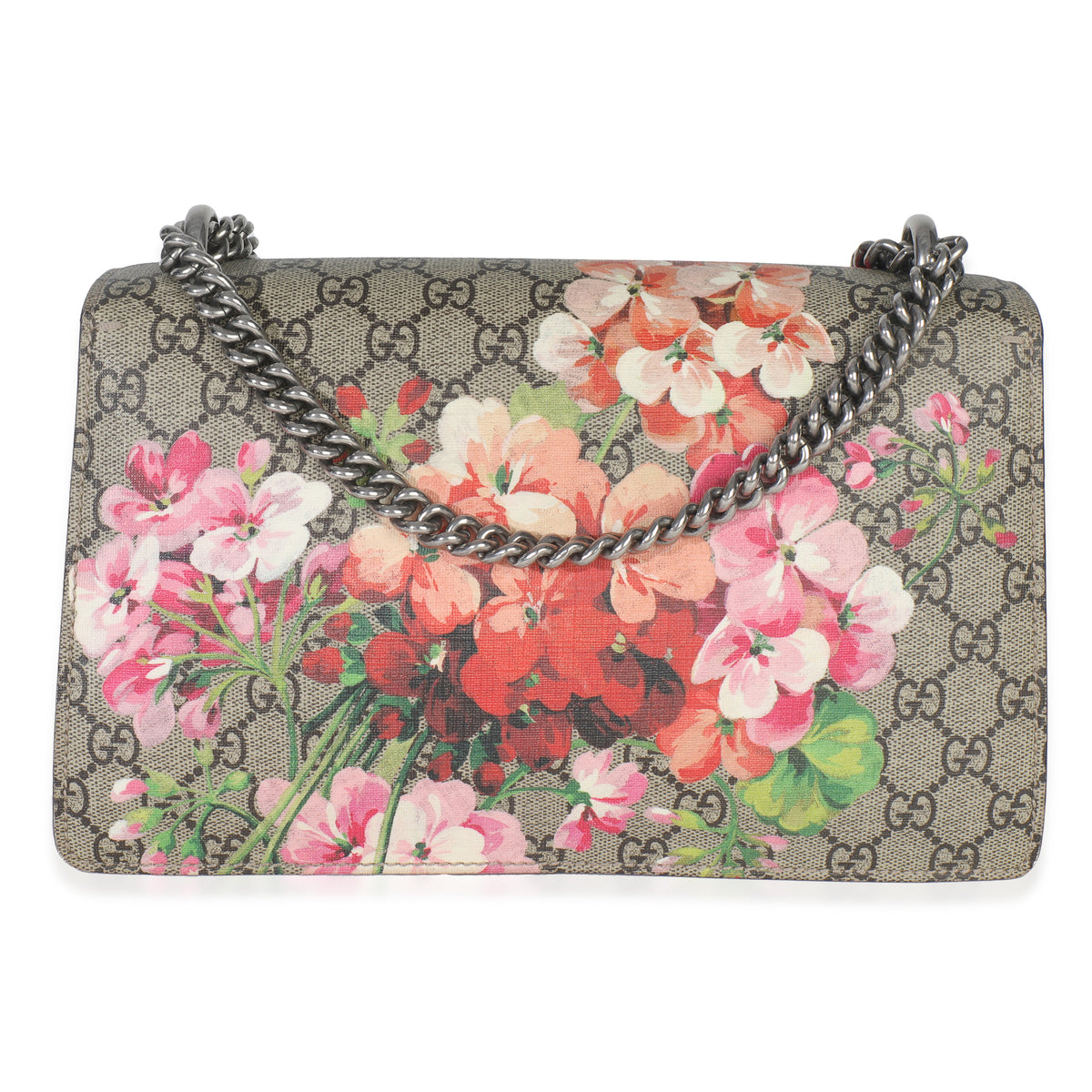 Beige Multicolor Dry Rose GG Supreme Canvas Blooms Small Dionysus Bag