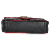Red Black Calfskin Torchon GG Marmont Bag