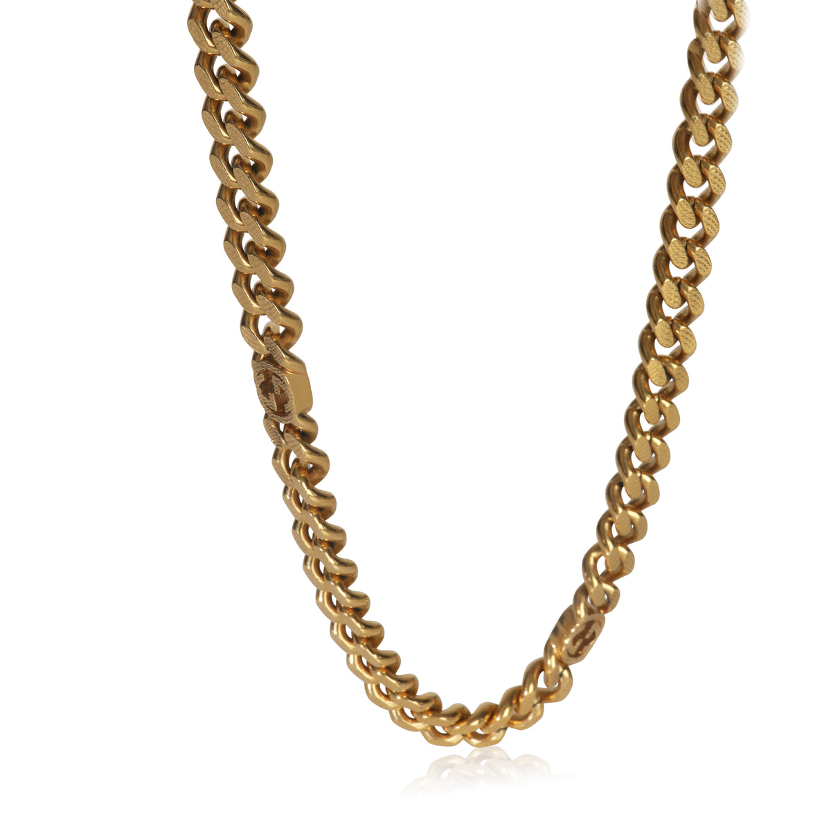 Gold-Plated  Interlocking GG Necklace