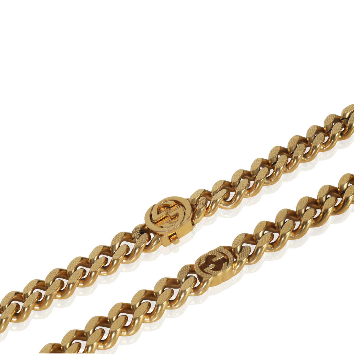 Gold-Plated  Interlocking GG Necklace