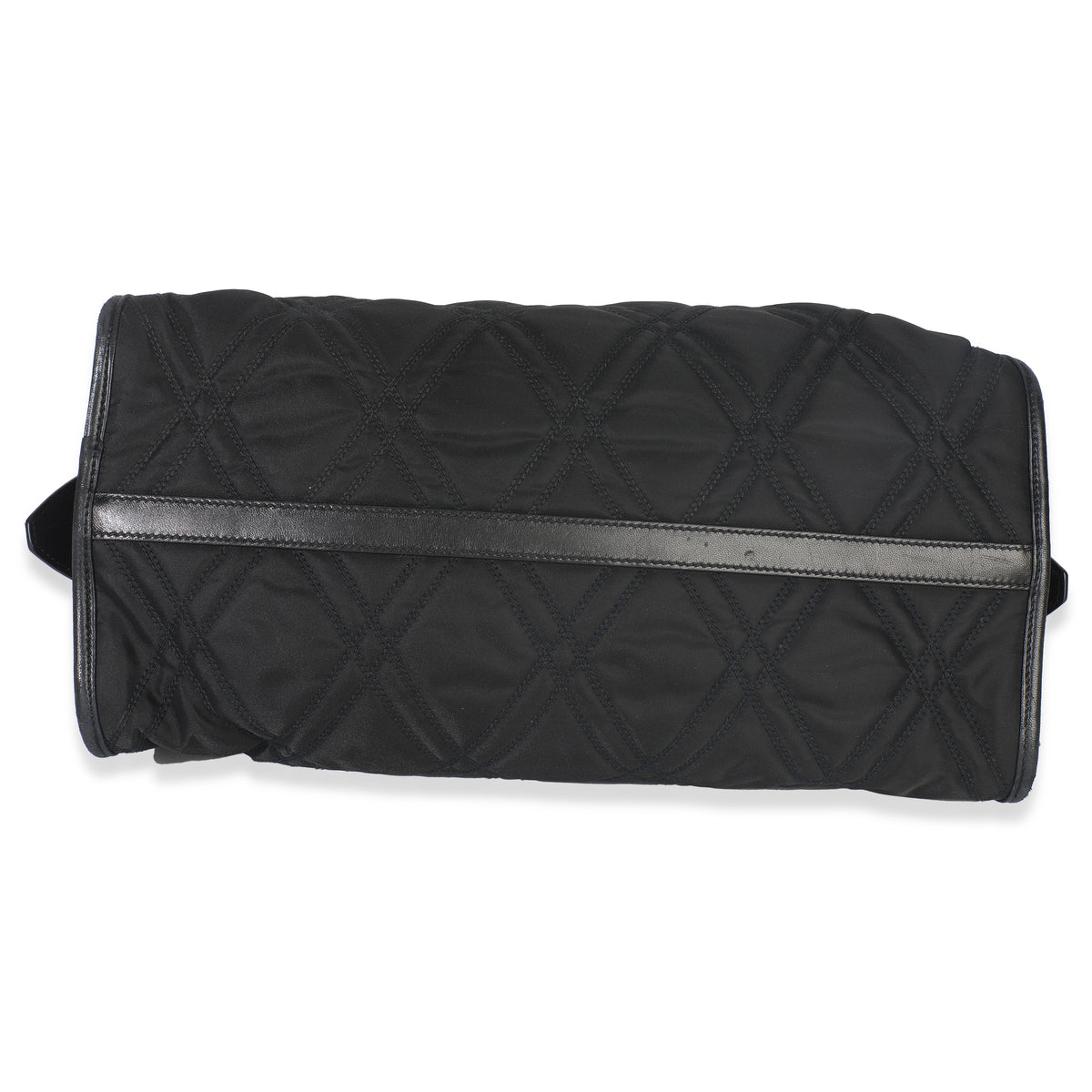 Black Tessuto Quilted Nylon Impunturato Bauletto