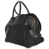 Black Tessuto Quilted Nylon Impunturato Bauletto