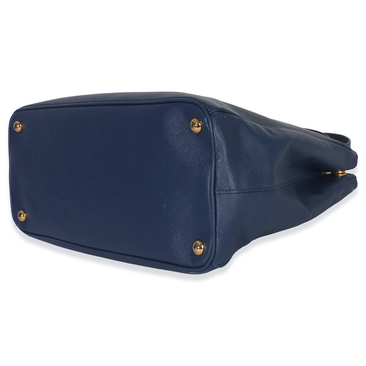 Blue Saffiano Galleria Lux Medium Double Zip Tote