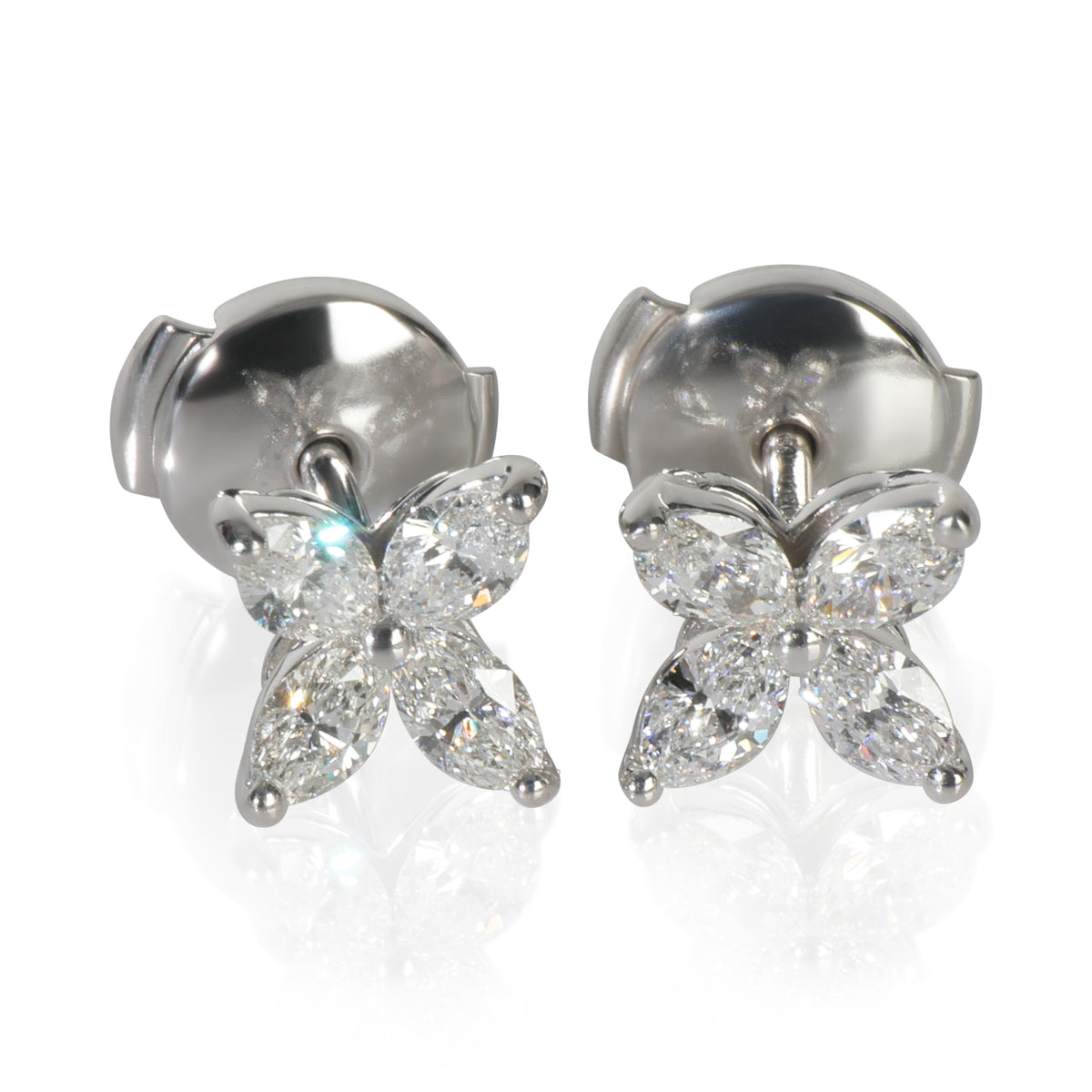 Platinum Diamond Small Model Victoria Earrings