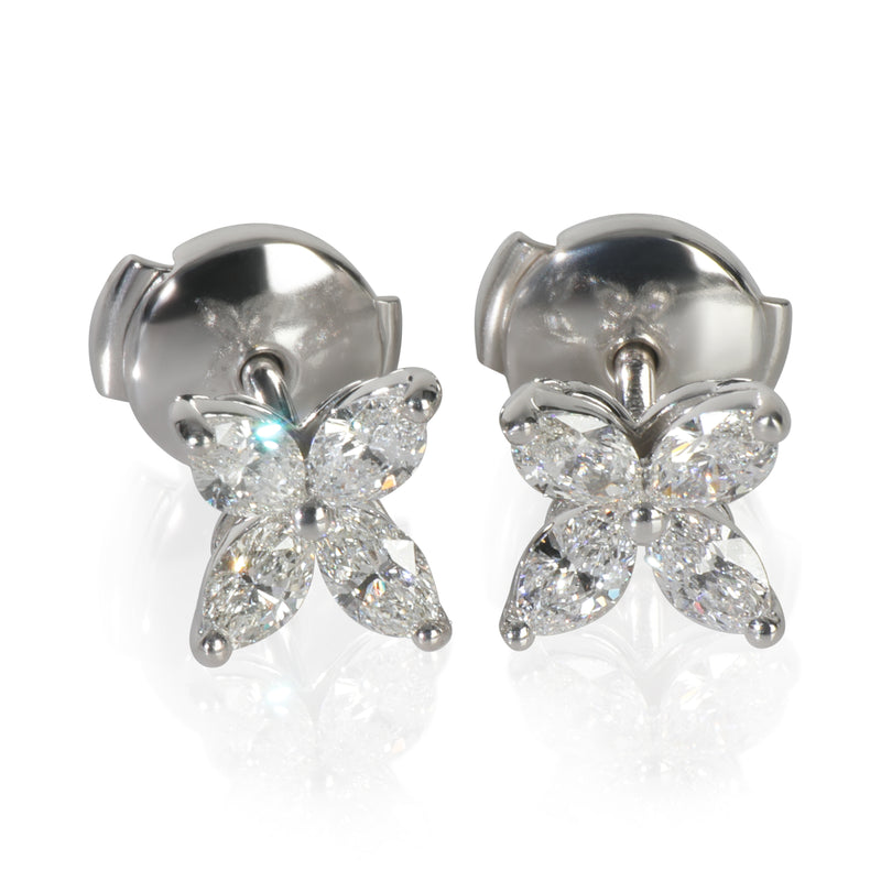 Platinum Diamond Small Model Victoria Earrings
