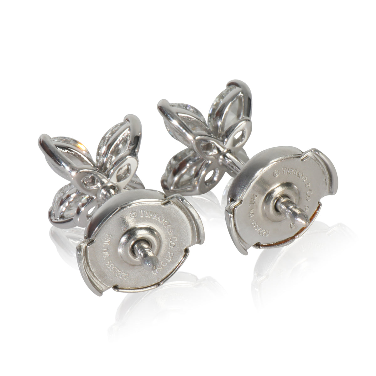 Platinum Diamond Small Model Victoria Earrings