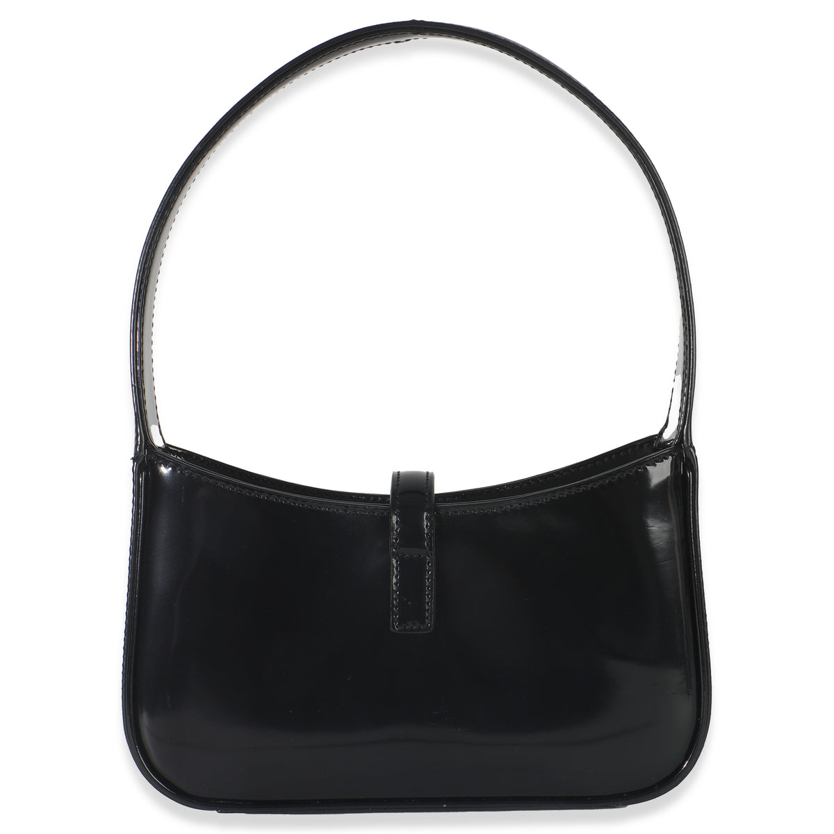 Black Brushed Leather Mini Le 5 A 7 Hobo
