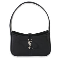 Black Brushed Leather Mini Le 5 A 7 Hobo