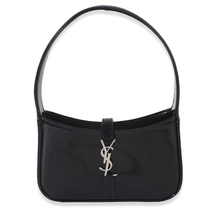 Black Brushed Leather Mini Le 5 A 7 Hobo