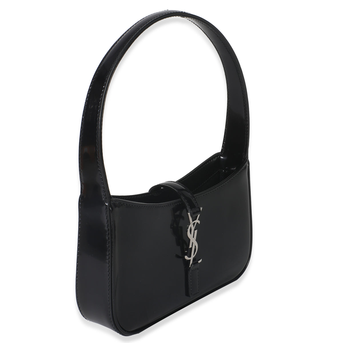 Black Brushed Leather Mini Le 5 A 7 Hobo