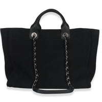 Black Canvas Pearl Medium Deauville Tote