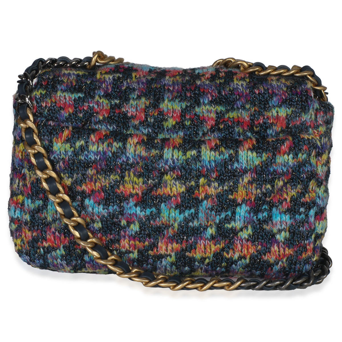 Multicolor Wool Tweed Medium Chanel 19 Flap Bag