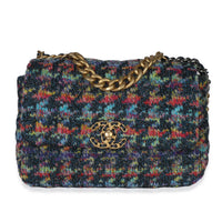 Multicolor Wool Tweed Medium Chanel 19 Flap Bag