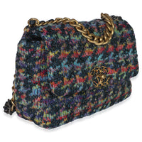 Multicolor Wool Tweed Medium Chanel 19 Flap Bag