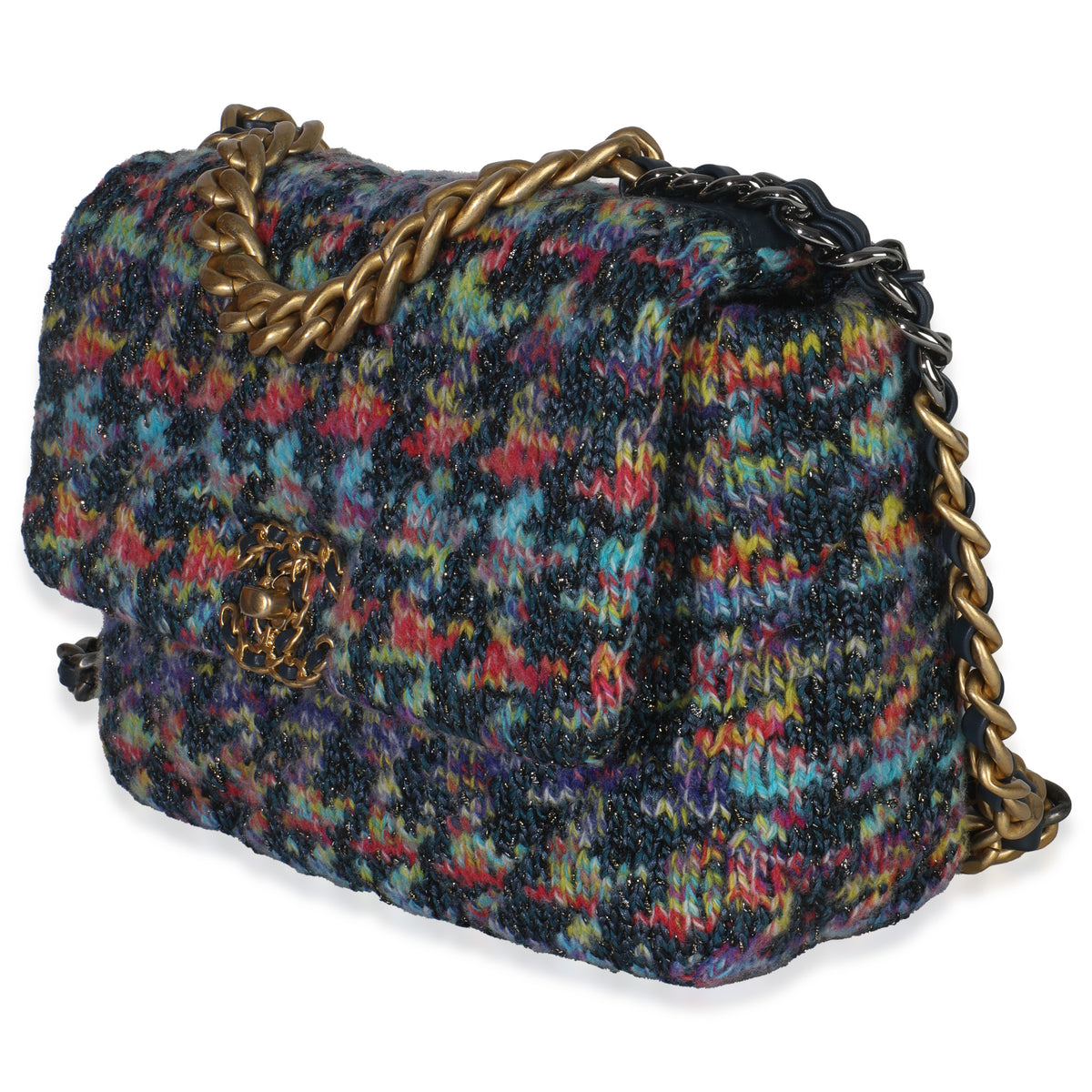 Multicolor Wool Tweed Medium Chanel 19 Flap Bag