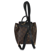 Black Monogram Canvas Montsouris BB NM