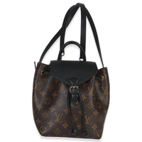 Black Monogram Canvas Montsouris BB NM