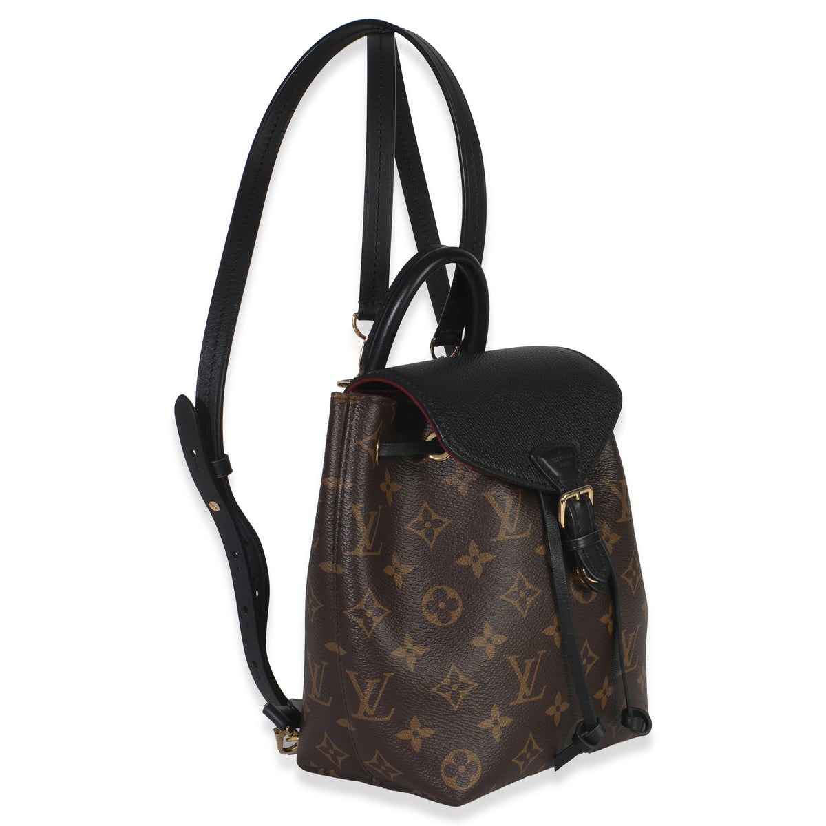 Black Monogram Canvas Montsouris BB NM