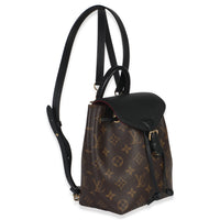 Black Monogram Canvas Montsouris BB NM