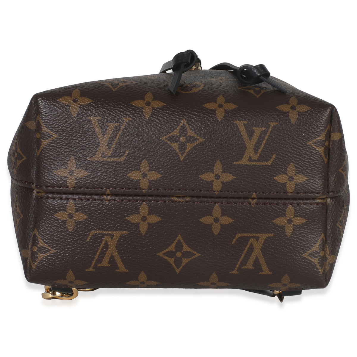 Black Monogram Canvas Montsouris BB NM