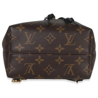 Black Monogram Canvas Montsouris BB NM