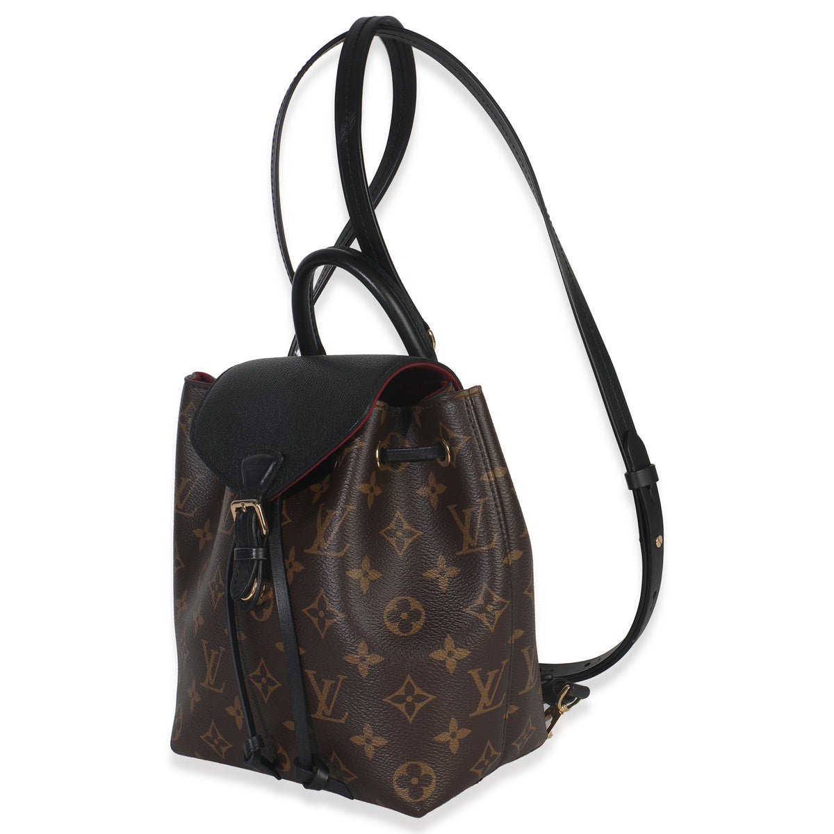 Black Monogram Canvas Montsouris BB NM