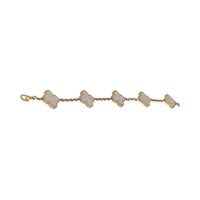 Yellow Gold Mother Of Pearl Vintage Alhambra Bracelet