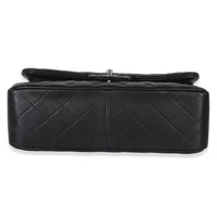 Black Quilted Lambskin Jumbo Double Flap Bag