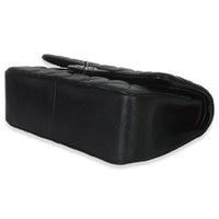 Black Quilted Lambskin Jumbo Double Flap Bag