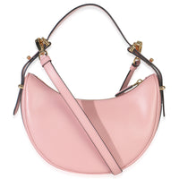Pink Smooth Calfskin Arque Half Moon Hobo