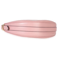 Pink Smooth Calfskin Arque Half Moon Hobo