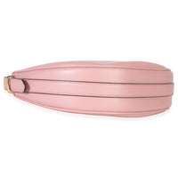 Pink Smooth Calfskin Arque Half Moon Hobo