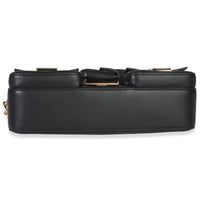 Black Nappa Convertible Multipocket Baguette Bag