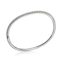 White Gold Diamond Metro Hinged Diamond Bracelet