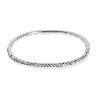 White Gold Diamond Metro Hinged Diamond Bracelet