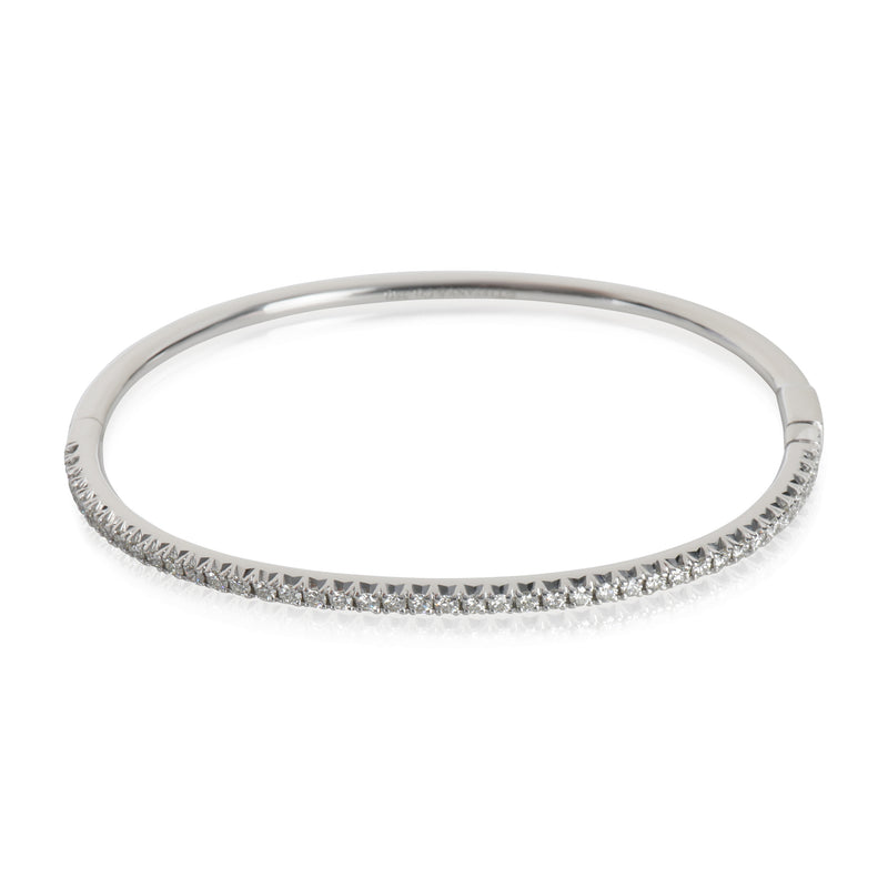 White Gold Diamond Metro Hinged Diamond Bracelet