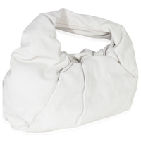 Bottega Veneta White Smooth Butter Calfskin Small The Shoulder Pouch Handbag pv