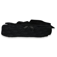 Christian Dior Black Oblique Jacquard Canvas Saddle Crossbody Handbag stamp