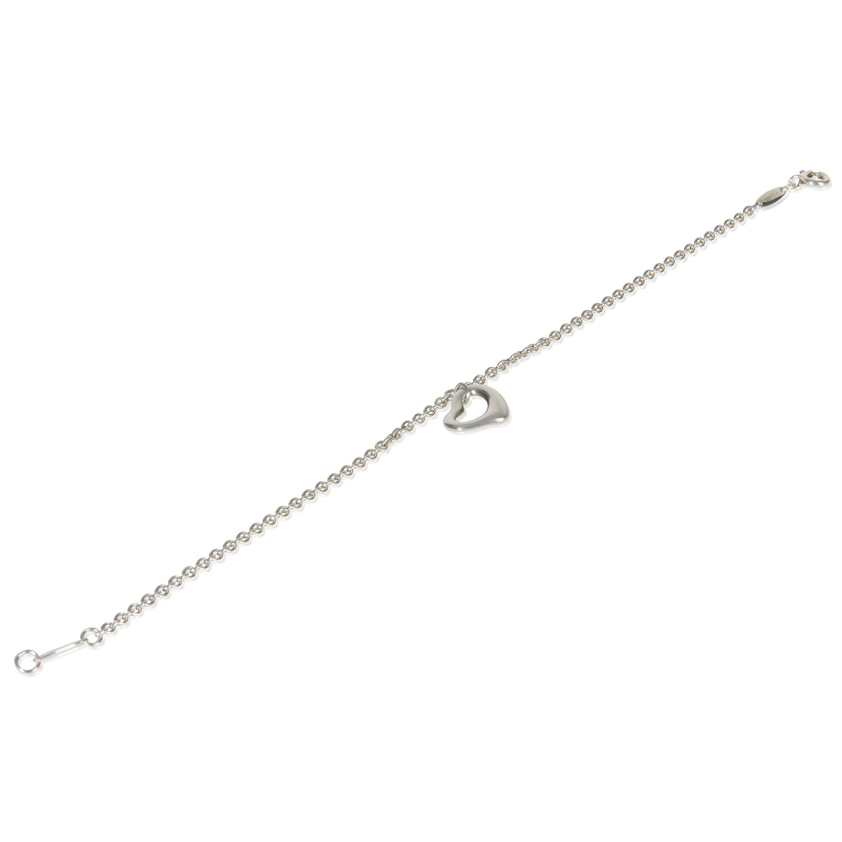 Sterling Silver  Elsa Peretti Open Heart Bracelet