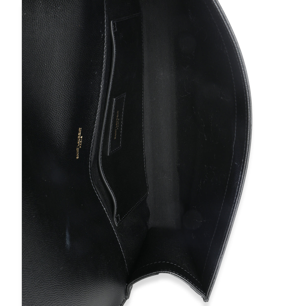 Black Grain De Poudre Classic Cassandre Clutch