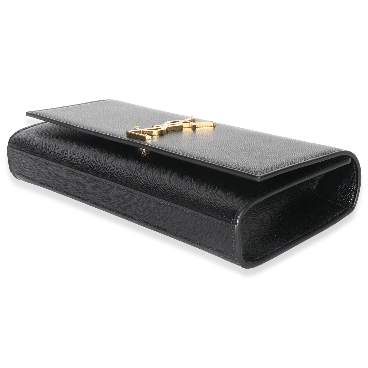 Black Grain De Poudre Classic Cassandre Clutch
