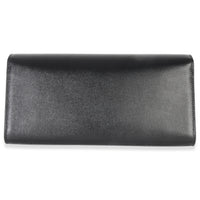 Black Grain De Poudre Classic Cassandre Clutch