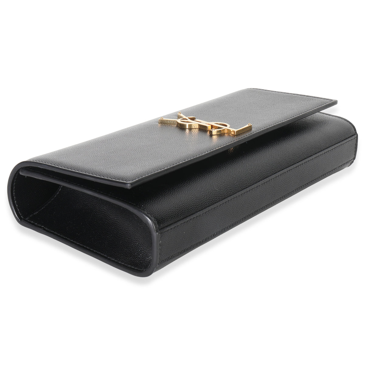 Black Grain De Poudre Classic Cassandre Clutch