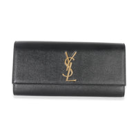 Black Grain De Poudre Classic Cassandre Clutch